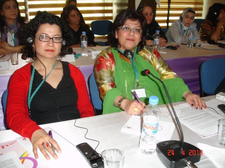 With Sozan Shahab, Kurdish Women's Conference